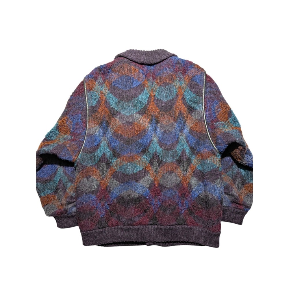 Vintage La Squadra Monte Carlo Mohair Cardigan Jacket Italy Abstract Knit... - Picture 4 of 16